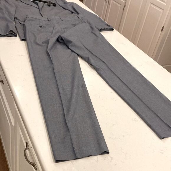 Banana republic tailored fit navy blue summer suit set 42R 33x34 - Picture 10 of 11